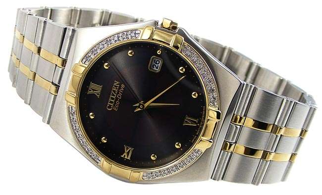 **R5999** RETAIL - 28 DIAMOND GENTS CITIZEN ELEKTRA ECODRIVE TwoTone