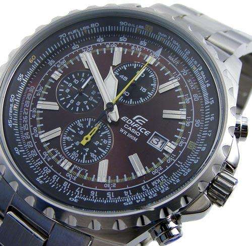 CASIO EDIFICE Aviator SlideRule Pilot's Chronograph!  100% POSITIVE SELLER!