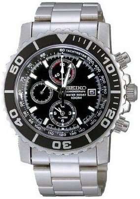 SEIKO  "DAYTONA" Tachymeter Alarm Dual Time Chronograph!