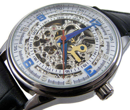 AKRIBOS XXIV SATURNOS AUTOMATIC SKELETON Gent's Watch!