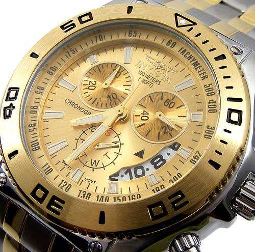 INVICTA TT SWISS Tachymeter Flame Fusion 100m CHRONOGRAPH *R4999*