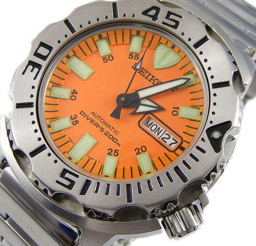 SEIKO ORANGE MONSTER S/S AUTOMATIC SCUBA 200m DIVER