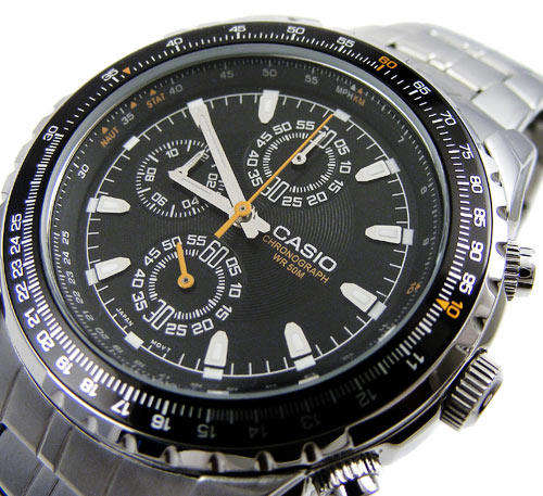 CASIO Aviator External SlideRule Bezel Pilot's Chronograph