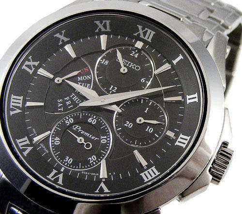 Retail R6600.00! SEIKO PREMIER SAPPHIRE Glass Retrograde Calendar Elite Dress Watch