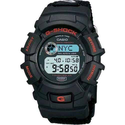 CASIO G-SHOCK Tough Solar World Time Chrono- No More Batteries!