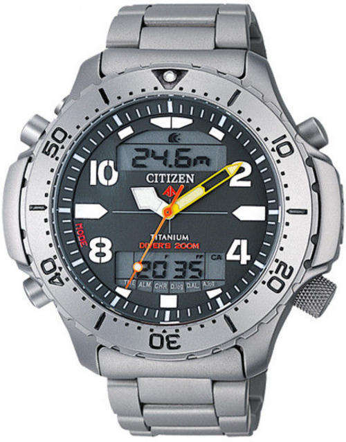 CITIZEN AQUAMOUNT TITANIUM SCUBA/CLIMBER Dual Sensor- Depth, Dive Log, Temp, Altitude, Baro!