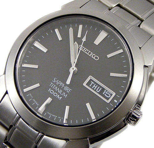 SEIKO Titanium Sapphire Gents Day Date Quartz.