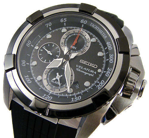 SEIKO VELATURA Tachymeter Sapphire Glass 7T62 Alarm Chronograph