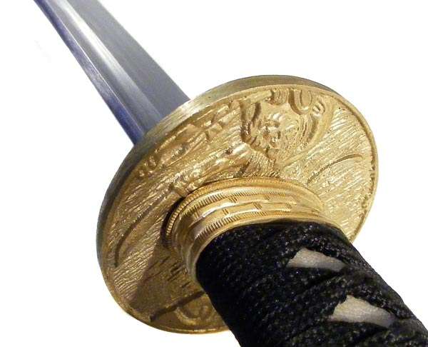 Hand Forged Katana- Damascus Folded Steel blade-genuine rayskin-Razor sharp not a toy or display