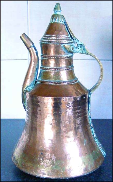 100 year old? Antique Turkish Copper and Brass Coffee Pot