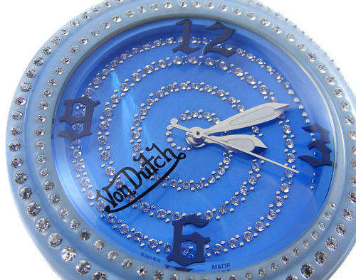 Retail R4700.00 - VON DUTCH XL SPIRAL CRYSTAL Swiss ETA Sapphire MOP Watch!