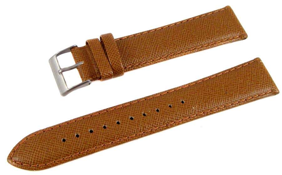 GENUINE SEIKO CALF LEATHER BAND 20mm s/s Buckle - Brown