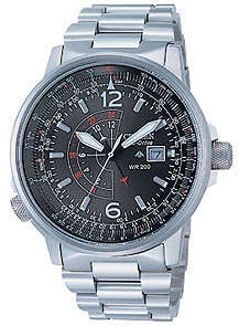 CITIZEN Promaster Dual Time Pilot Sliderule Eco-Drive Nighthawk! **R6599.00**
