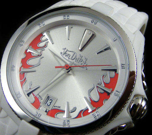 VON DUTCH White Angel - Swiss made, Sapphire glass