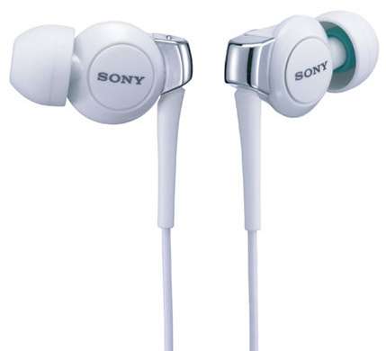 Local Stock! SONY N.U.D.E.EX In Ear Earphones MDR-EX300SL White