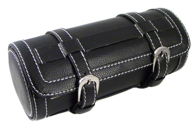 DISCOUNTED! Quality Genuine Leather Watch Travel/Storage Case for three watches.