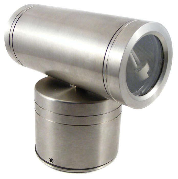 High Quality SPAZIO Stainless Ext. 12V Up/Down Wall/Ceiling Light -integrated electronic transformer