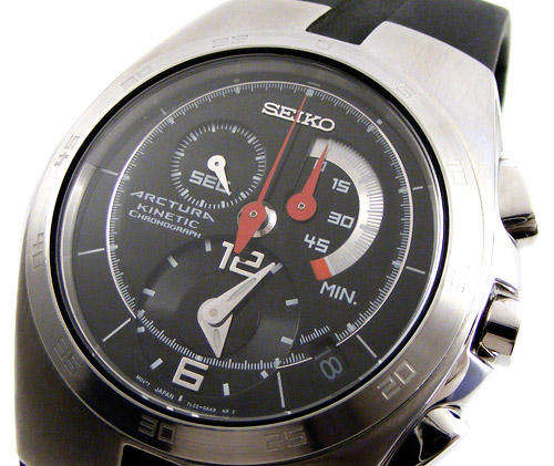 **R7699** SEIKO ARCTURA KINETIC Chronograph! No Battery changes ever!