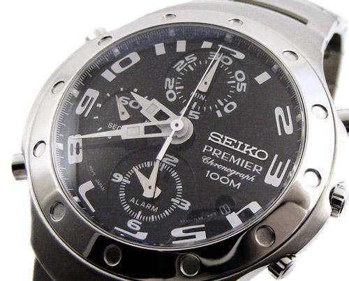 SEIKO PREMIER SAPPHIRE Crystal Dual Crown Alarm Chronograph -  Seiko Elite Range
