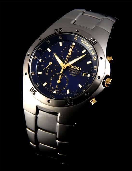 SEIKO FULL TITANIUM Classy Sporttech 1/20sec Chronograph!!!