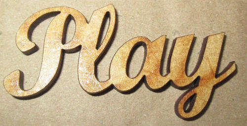 The Velvet Attic - Wood blank laser cutout  - Play