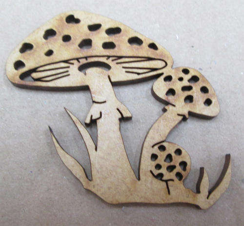 The Velvet Attic - Wood blank laser cutout  - Toadstool