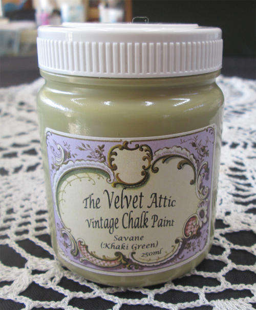 The Velvet Attic - Vintage Chalk Paint 250ml - Savane (Khaki Green)