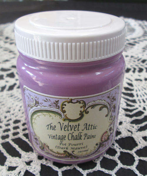 The Velvet Attic - Vintage Chalk Paint 250ml - Pot Pourri (Dark Mauve)