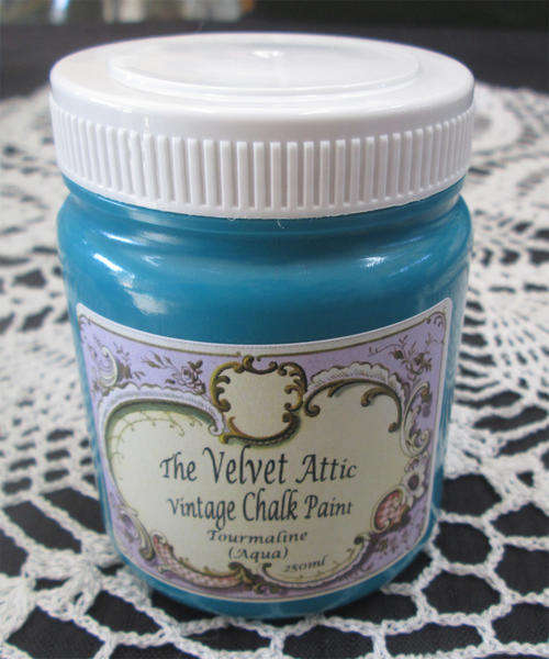 The Velvet Attic - Vintage Chalk Paint 250ml - Tourmaline (Aqua)