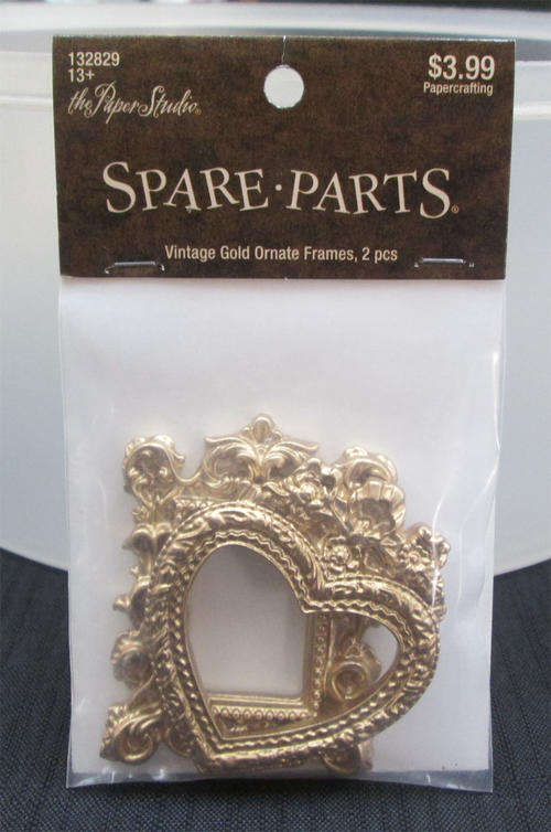 The Velvet Attic - Paper Studio - Spare Parts - 2 Vintage Gold Ornate Frames