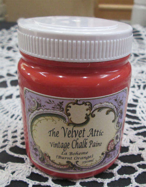 The Velvet Attic - Vintage Chalk Paint 250ml - La Boheme (Burnt Orange)