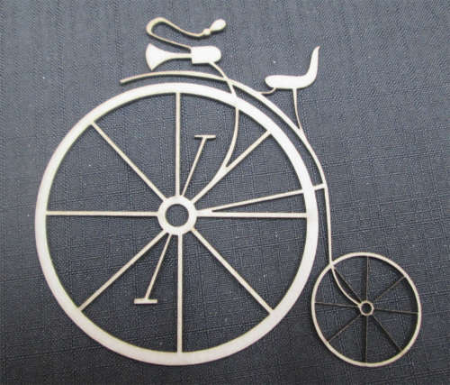 The Velvet Attic - Chipboard Penny Farthing