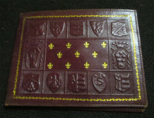 Vintage Mens Leather Wallet - Maroon