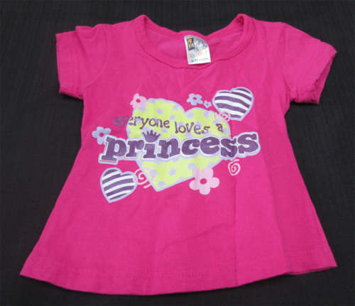 Jet Toddler Pink Princess T-Shirt  - 6-12 Months