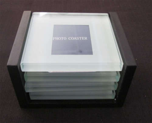 Rohlig-Grindrod Logistics Set of 4 Glass Photo Coaster in Holder