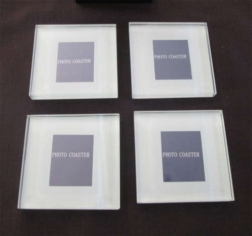 Rohlig-Grindrod Logistics Set of 4 Glass Photo Coaster in Holder