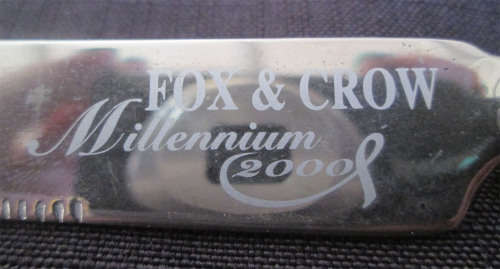 Fox & Crow Millennium 2000 Metal Cheese Knife