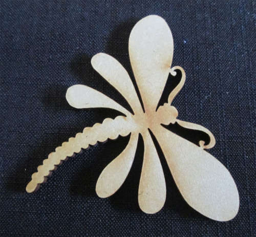 The Velvet Attic - Wood blank laser cutout  - Dragonfly