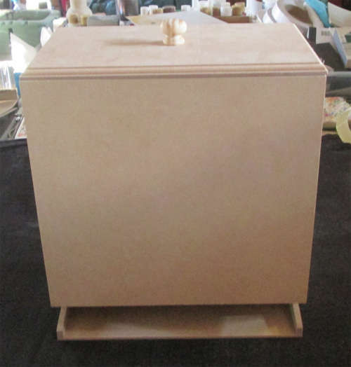 The Velvet Attic - Wood blank MDF - Nappy Dispenser with Lid