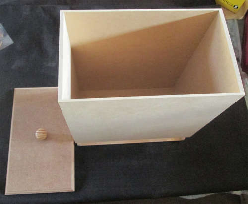 The Velvet Attic - Wood blank MDF - Nappy Dispenser with Lid