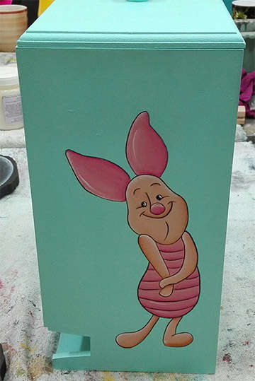 The Velvet Attic - Wood blank MDF - Nappy Dispenser with Lid