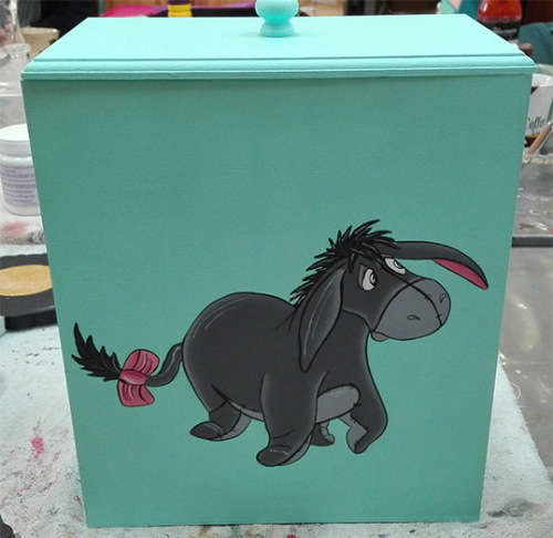 The Velvet Attic - Wood blank MDF - Nappy Dispenser with Lid