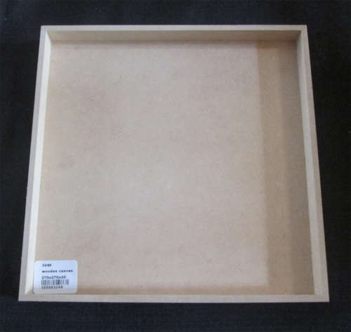 The Velvet Attic - Wood blank MDF - Wooden Canvas - Square - 20x20x2cm