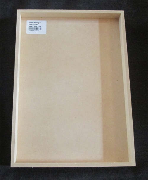 The Velvet Attic - Wood blank MDF - Wooden Canvas - 35x18x4cm
