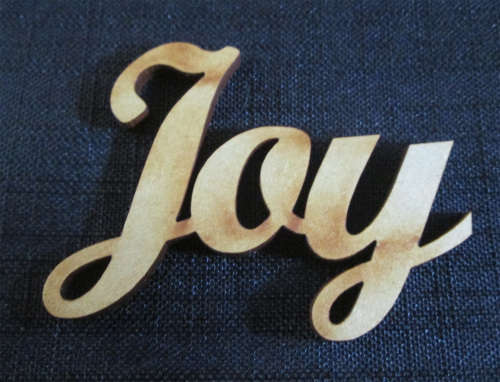 The Velvet Attic - Wood blank laser cutout  - Joy