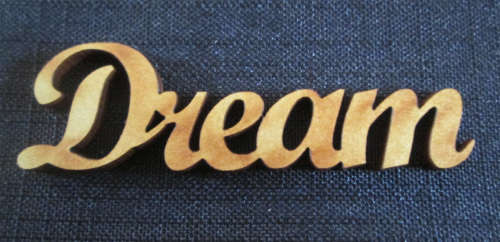 The Velvet Attic - Wood blank laser cutout  - Dream