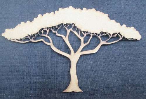 The Velvet Attic - Wood blank laser cutout  - Thorn Tree