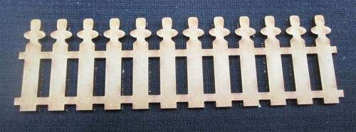 The Velvet Attic - Wood blank laser cutout  - Picket Fence