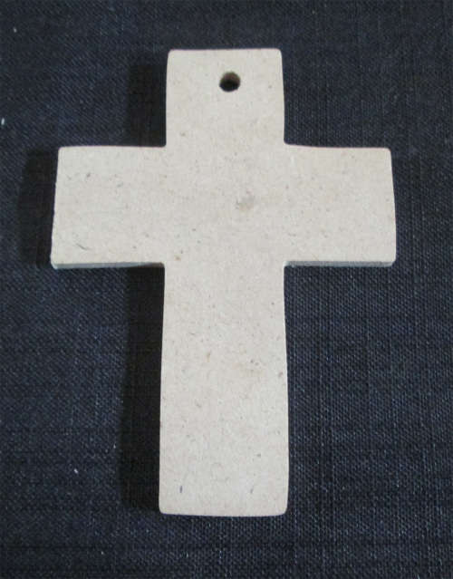The Velvet Attic - Wood blank MDF - Cross Pendant