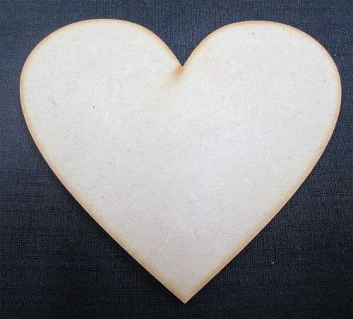 The Velvet Attic - Wood blank laser cutout - Heart (40cm x 40cm)